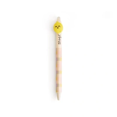 Afbeelding van Mr. Wonderful Mr.Wonderful uitwisbare pen citroen met een aan het einde inktkleur: blauw