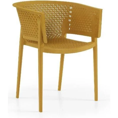 Afbeelding van Tuinstoel Rosa armchair oker geel