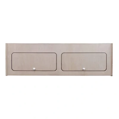 Afbeelding van Monster Shop DIY Bovenkasten voor Camperbusje Opbergruimte Meubilair van Berken Multiplex 2 Deuren met Centrale Verdeler Natuurlijke Kleur Inclusief Bevestigingskit 100cm x 30cm
