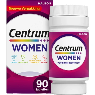 Afbeelding van 2x Centrum Woman Multivitaminen 90 tabletten