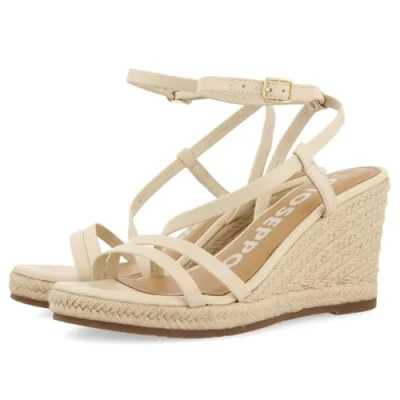 Afbeelding van Gioseppo CON Tiras Orikum Espadrilles offwhite, Dames, Maat: 41, Off white Leer