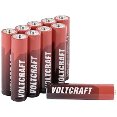 Afbeelding van VOLTCRAFT Industrial LR03 AAA batterij (potlood) Alkaline 1350 mAh 1.5 V 10 stuk(s)