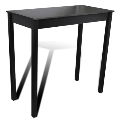 Afbeelding van Bartafel 115x55x107 cm MDF zwart