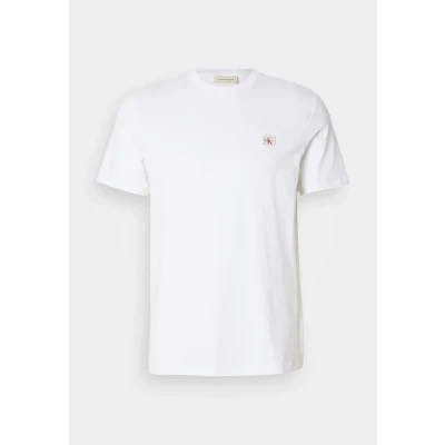 Afbeelding van Calvin Klein Jeans Badge Classic TEE Tshirt basic, Heren, Maat: Small, Bright white