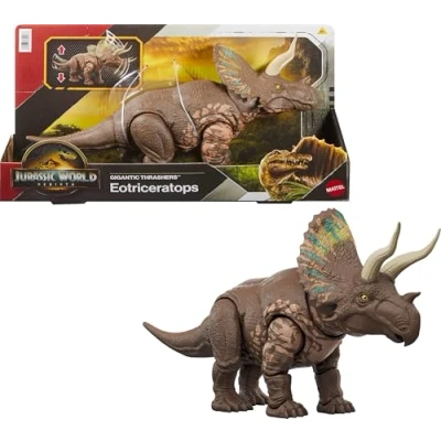 Afbeelding van Jurassic World GIGANTISCHE VERWOESTERS Eotriceratops, 4 jaar, Bruin, Kunststof