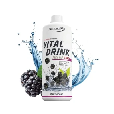 Afbeelding van Best Body Nutrition Vital Drink Zerop 1 liter fles, braambes