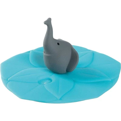 Afbeelding van Leonardo BAMBINI Drinkglas Deksel Olifant Turqoise