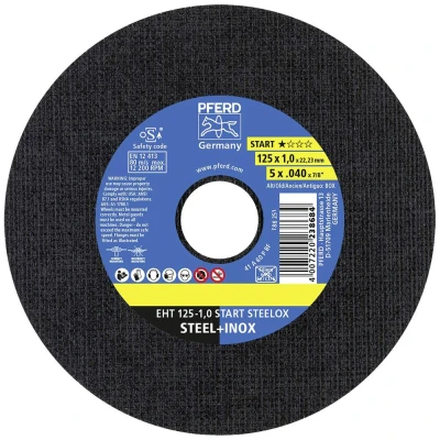 Afbeelding van PFERD EHT 125 1,0 START STEELOX 69120939 Doorslijpschijfset mm 25 stuk(s) RVS, Staal