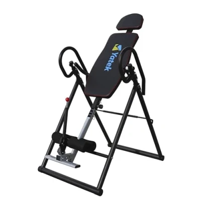 Afbeelding van YATEK Inversiebank, zwaartekrachttrainer, inklapbaar, model ECO voor thuis, met volledige inversie ter ontlasting van de wervelkolom, rugtrainer ondersteunt tot 150 kg
