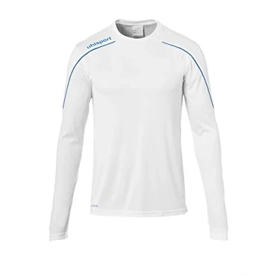 Afbeelding van Uhlsport Stream 22 Voetbalshirt Lange Mouw Kinderen Wit / Royal Maat: 140