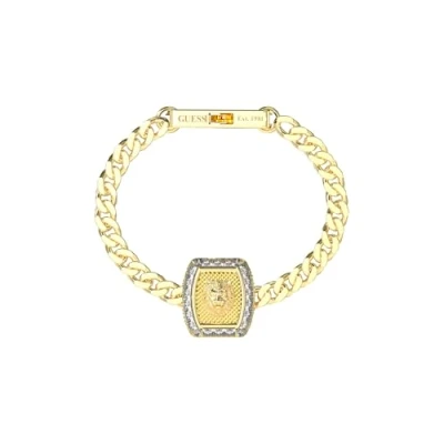 Afbeelding van Guess LION KING Armband, Heren, Maat: Small, Yellow gold
