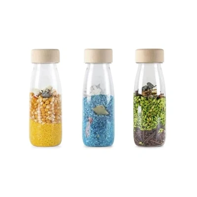 Afbeelding van Petit Boum Set van 3 Sensorische flessen Nature