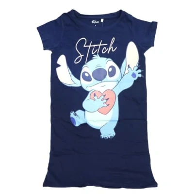 Afbeelding van eplusm Lilo and Stitch dameshemd, Navy Blauw, S