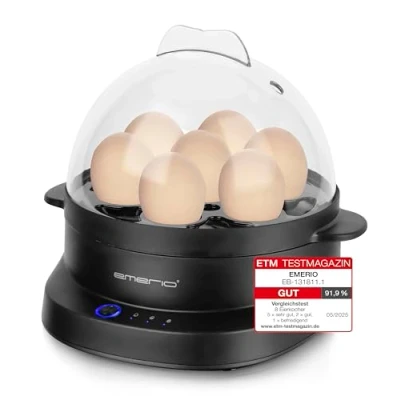 Afbeelding van EMERIO EB 131811.1 Eierkoker BPA vrij Zwart