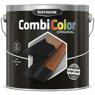 Image de Peinture Antirouille CombiColor 2.5L Noir Mat Rust Oleum