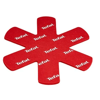 Image de Tefal Set De 4 Protecteurs Poele K2203004 38X36X1Cm Rouge