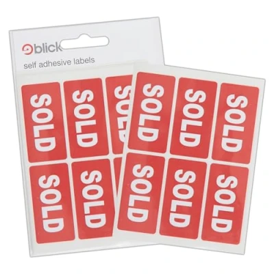 Afbeelding van Blick 42 stickers van 25 mm x 50