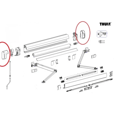 Afbeelding van Thule Eindkap LH+RH 5200