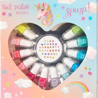 Afbeelding van Souza for kids nagellak op waterbasis en nagelstickers 12st