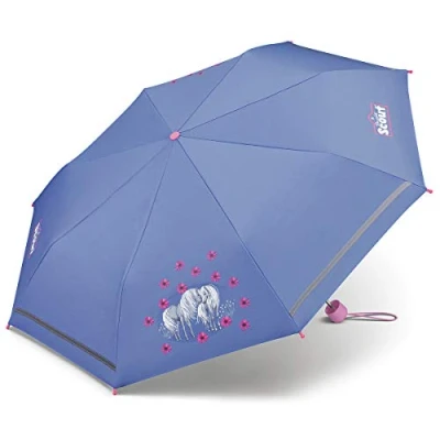 Afbeelding van Scout Amici Zakparaplu voor kinderen, reflecterend, paars, 90 cm, Paars.
