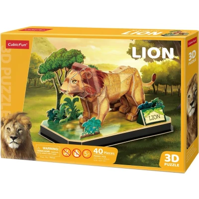 Afbeelding van Cubic Fun 3D Puzzel Leeuw 1 stuk