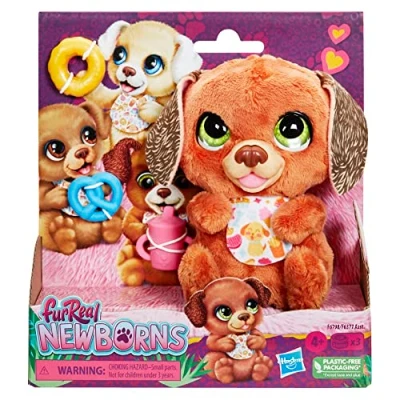 Afbeelding van Hasbro JongensMeisjes furReal Newborns Puppy knuffel