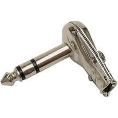 Afbeelding van HAAKSE MANNELIJKE 6.35mm STEREO JACK VERNIKKELD (CA026)