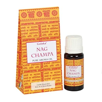 Afbeelding van Goloka Nag Champa Aroma olie Flesje 10 ml