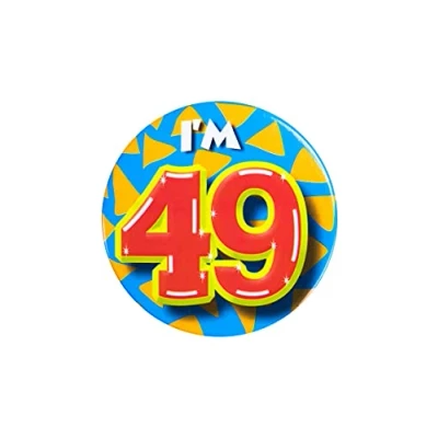 Afbeelding van I&#039;m 49 Button Jaar 5,5cm