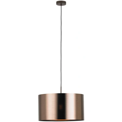 Afbeelding van EGLO Saganto 1 hanglamp lichts E27 Ø45 cm bruin/koperkleurig
