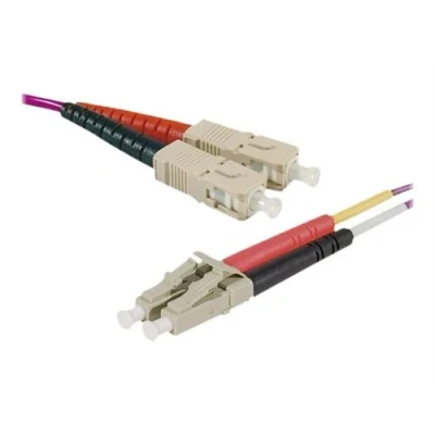 Image de CUC Exertis Connect Cordon de raccordement SC/UPC multimode (M) pour LC/UPC 2 m mm fibre optique duplex 50 / 125 microns OM4 sans halogène erika