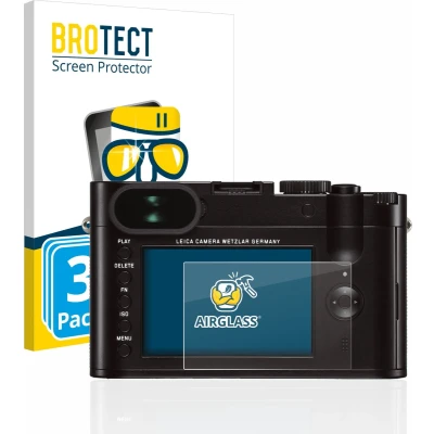 Afbeelding van BROTECT Screenprotector voor Leica Q (Typ 116) Folie Beschermfolie Beschermglas transparant (3 Stuks)