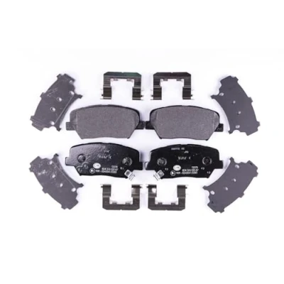 Afbeelding van HELLA 8DB 355 020 871 Remblokkenset Met akoestische slijtagewaarschuwing toebehoren KIA: CARENS 4, SORENTO 2, HYUNDAI: SANTA FE 3