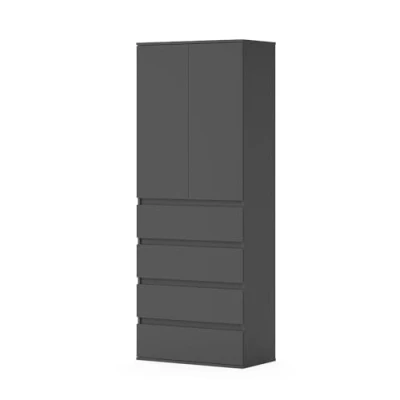 Afbeelding van Vicco ClausKledingkast 74 x 191.5 cm met 4 laden Antraciet