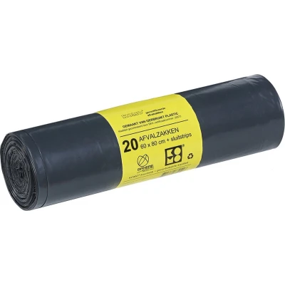 Afbeelding van KOMO afvalzak 60x80 T50 60 Liter 1 rol 20 zakken