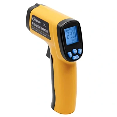 Afbeelding van Chef Pomodoro keukenthermometer, lcd display met achtergrondverlichting, ( 50 C 550 C), rode laser, contactloze kookthermometer, thermometer, pizzaoven, barbecue, koelkast