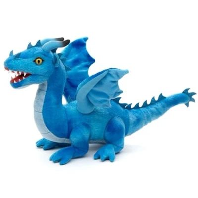 Afbeelding van Uni Toys Blauwe draak 40 cm (lengte) pluche knuffeldier