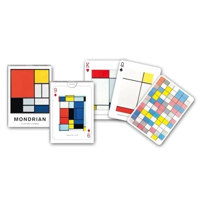 Afbeelding van Piatnik Mondriaan Speelkaarten Single Deck.