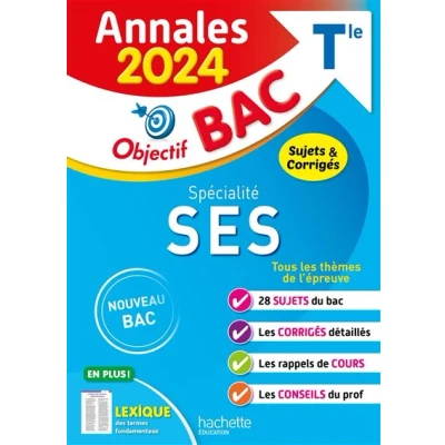 Image de Annales Objectif BAC 2024 Spécialité SES