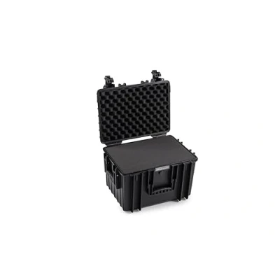 Afbeelding van B&amp;W International Outdoor Case hardshell koffer type 5500/B/SI met schuim (hardcase IP67, SI kubusschuim, waterdicht, binnenmaat 43 x 30 cm, zwart)