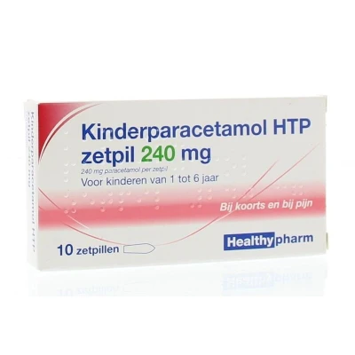 Afbeelding van Kinderparacetamol Htp Zetpil 240mg