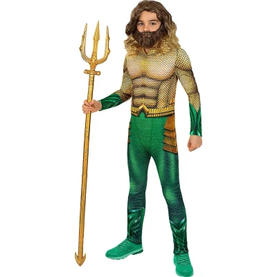 Afbeelding van FUNIDELIA Aquaman kostuum voor jongens Maat: 107 113 cm Goud