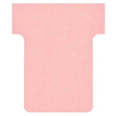 Afbeelding van Nobo T Kaart Maat 1,5, Papier, 170 g/m², 53 x 36 mm, Roze (pak 100 stuks)