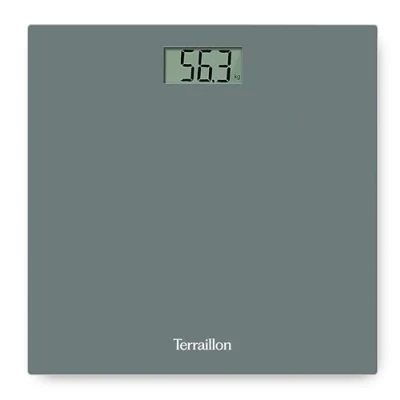 Afbeelding van Terraillon Elektronische personenweegschaal, ultradun, automatisch, groot lcd display, 150 kg, TX1500, grijs