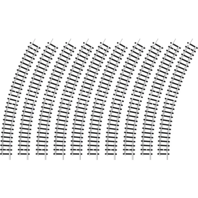 Afbeelding van N Minitrix rails 14920 Gebogen 30 295.4 mm 10 stuk(s)