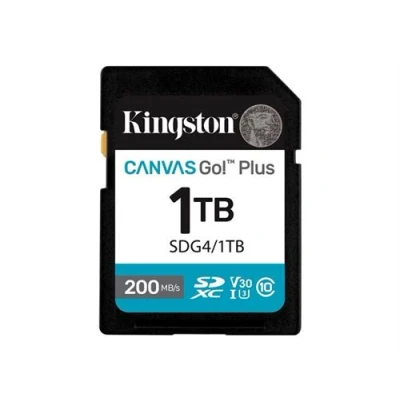 Image de Kingston Canvas Go! Plus Carte mémoire flash 1 To Video Class V30 / UHS I U3 Class10 SDXC