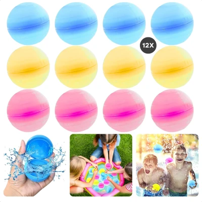 Afbeelding van Cheqo Herbruikbare Waterballonnen Waterbal Waterballon Waterballen Set Zwembadspeelgoed Voor Kinderen Zwembad Speelgoed Waterspeelgoed