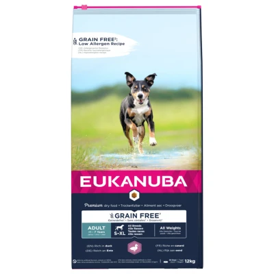 Afbeelding van Eukanuba Adult Grain Free Eend Hondenvoer 12 kg