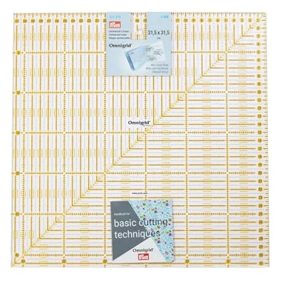 Afbeelding van Prym Omnigrid universele liniaal van transparant kunststof, 31,5 x cm