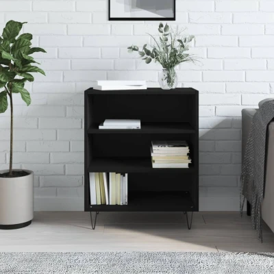 Afbeelding van Dressoir 57x35x70 cm bewerkt hout zwart